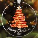 Bacon Christmas Ornament - Bacon Ornaments for Christmas Tree, Food Ornaments - Bacon Gifts for Food Lovers - Acrylic Ornament 2025