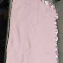 American Baby Company Fleece Blanket with Silk-Like Satin Trim, Soft, Warm & Cozy, Pink, 30" x 40" for Boys and Girls, Perfect for Baby Carrier, Stroller, Travel and Gifting (30x40 Inch (Pack of 1))