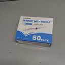 3ml/cc 23G 1 inch Industrial Scientific Accessories, Refilling Liquid for Lab Use Individually Wrapped. (Blue, 50p)