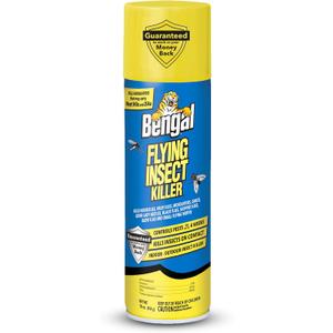 Bengal Flying Insect Killer - Indoor & Outdoor Aerosol Spray 16 oz | Kills Flies, Mosquitoes, Gnats and Fruit Flies - Works on Contact for Up to 4 Weeks - Odorless, Water-Based Formula
