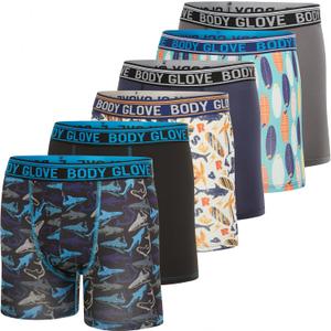 Body Glove Boys Boxer Briefs Pack of 4, 5 or 6 Comfortable and Durable Underwear (XL)