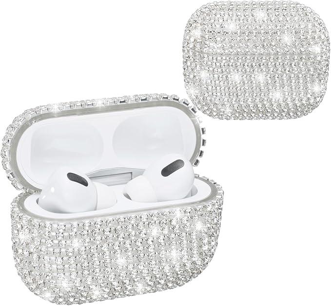 H Bling Diamond Airpods3 Case Cover Protective Airpods Charging Cases Hard Carrying Case Accessories for Airpods3 (AirPods Pro)
