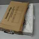 Rectangle Lamp Shades Set of 2, 16"L x 8"W x 10"H Large Beige Lampshades for Table Lamps Floor Lamps, Natural Linen Lamp Shade Replacement, Spider, Harp Holders Included, Easy Assembly Required