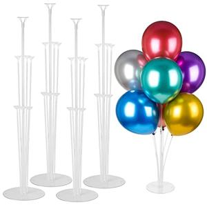 Voircoloria 3 Sets Balloon Stand Kits, Balloon Sticks Holder with Base for Table Graduation Birthday Baby Shower Gender Reveal Party Decorations
