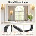 Sweetcrispy Bathroom Mirror 30x22 Inch Black Metal Framed Rounded Rectangle Vanity Mirror for Wall, Over Sink, Farmhouse, Restroom, Anti-Rust, Modern Decorative, Horizontal or Vertical Hanging