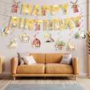 Farm Birthday Decorations Animal Banner - 10 Pcs Barnyard Themed Banner Hanging Swirls Photo Prop Decor For Barn Party Home Favors Supplies