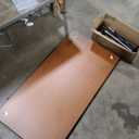 Flash Furniture Wren 24''W x 48''L Rectangular Grey HP Laminate Activity Table - Height Adjustable Short Legs