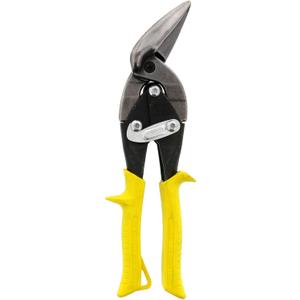 MIDWEST Aviation Snip - Straight Cut Offset Tin Cutting Shears with Forged Blade & KUSH'N-POWER Comfort Grips - MWT-6510S