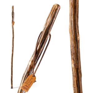 Brazos Rustic Wood Walking Stick, Ironwood, Traditional Style Handle, for Men & Women, Made in The USA, 55 Inch