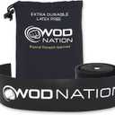 WOD Nation Muscle Floss Bands Recovery Band for Tack and Flossing Sore Muscles and Increasing Mobility : Stretch Band Includes Carrying Case (1 Pack-Heavy, Black)