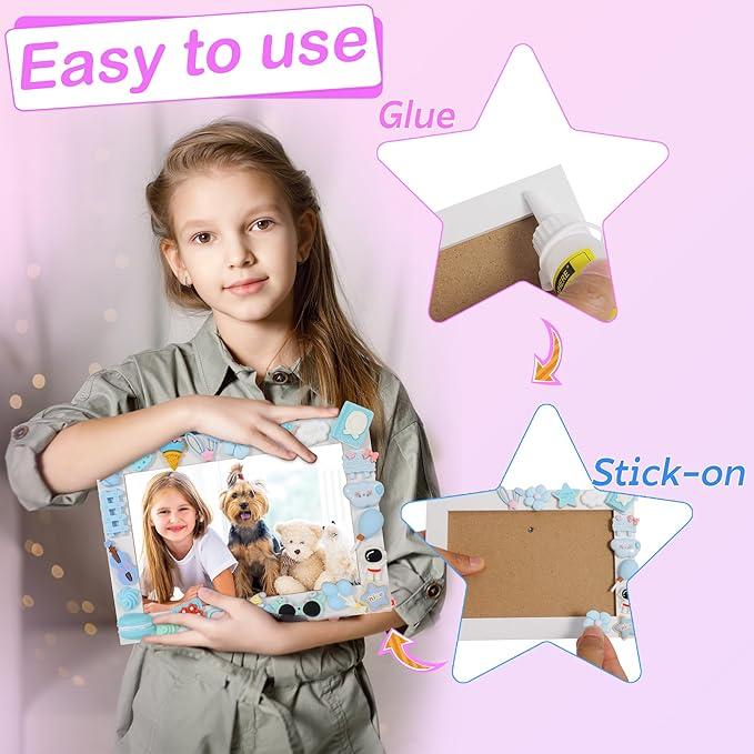 ZALIAFEI  Mosaic Photo Frame Craft Kit, DIY Crafts Crafts for Girls 8-12, Arts and Crafts Gifts for 10 Year Old