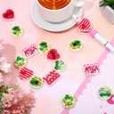 3 x JarThenaAMCS 16Pcs Valentine's Day St. Patrick's Day Silicone Focal Beads Gnome Green Shamrock Clover Red Heart Loose Rubber Beads for DIY Crafts Pen Keychain Making