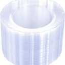 U-QE 60 Pieces Clear Plastic Plates - 10 Inch Clear Disposable Plates - Washable & Reusable - Premium Hard Disposable Dinner Plates - Party Supplies for Birthdays, Celebrations, Wedding and Events