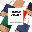 LIHOMR Gift Bags 8.25" x5.9 x3.15 50Pcs Paper Bags with Handles,kraft paper Bags for Small Business Christmas Bulk, Wedding, Party Favor, Shopping, Lunch, Halloween Trick-or-Treat (Red)