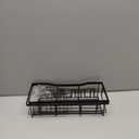 EUDELE Adhesive Shower Caddy, 5 Pack Rustproof Stainless Steel Bath Organizers With Large Capacity, No Drilling Shelves for Bathroom Storage & Home Decor (XL size, Black)