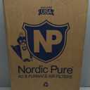 Nordic Pure 14x25x1 (Actual Size: 13 1/2 x 24 1/2 x 3/4) Pleated MERV 8 Air Filters 6 Pack