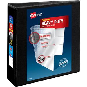 Avery Heavy-Duty View 3 Ring Binder, 3 Inch One Touch Slant Rings, 3.5" Spine, 1 Black Binder (79100) Avery Heavy-Duty View 3 Ring Binder, 3 Inch One Touch Slant Rings, 3.5" Spine, 1 Black Binder (79100)