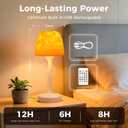 Waterproof Shower Lamp with 16 Color Ocean Wave Projector, Rechargeable LED Light with Remote & Touch Control, 3 White Modes, USB-C, for Bathroom, Bedroom, and Spa Gifts