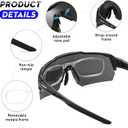 Sports Polarized Sunglasses, UV 400 Protection Sun Glasses Women, Mens Glasses for Cycling Biking Running