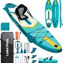 11'34" Extra Long/Extra Wide Premium Inflatable Stand Up Paddle Board (SUP) Portable & Lightweight for Yoga, Surfing, Family Fun | Complete Kit with Paddle, Pump, Bag | Durable Design