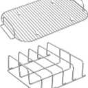 OG951 Rib Rack and Smoke Rack for Ninja Woodfire OG800 OG850 OG900 Series, Replacement for XSKRSTRKXL XSKRACKXL - 304 Stainless Steels (NJGRILL2)