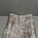 Abstract Washable Runner Rug 2x6, Brown Non-Slip Hallway Rug, Woven Non-Shedding Thin Runners for Entryway, Kitchen, Laundry Room