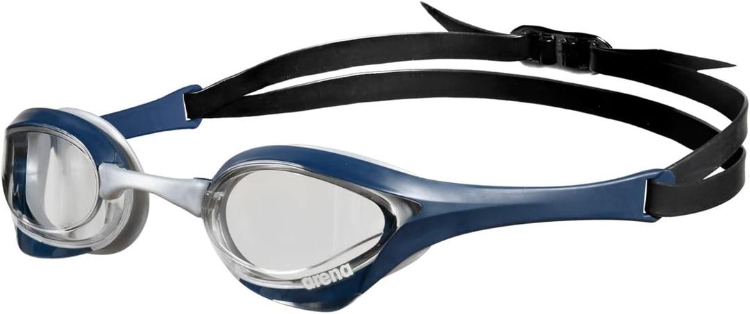 arena Unisex Cobra Ultra Swipe Racing Swim Goggles for Men & Women Anti-Fog Technology Dual Strap, Mirror/Non-Mirror Lens (Clear / Shark / Grey)