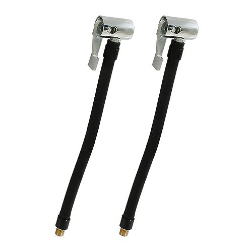 Bonsicoky 2 Pcs Quick Inflation Chuck Adapter, Tire Inflator Extension Tube Air Compressor Pump for Car,Motorcycle,Bicycle, 16cm