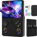 V40 PRO Upgraded Retro Handheld Game Console, Built in 35,000+Classic Games, 36+Simulators, Linux System, 3.5-inch 4K HD IPS Screen Video Player, 256GB TF Card, Portable Pocket Arcade Console (Black)