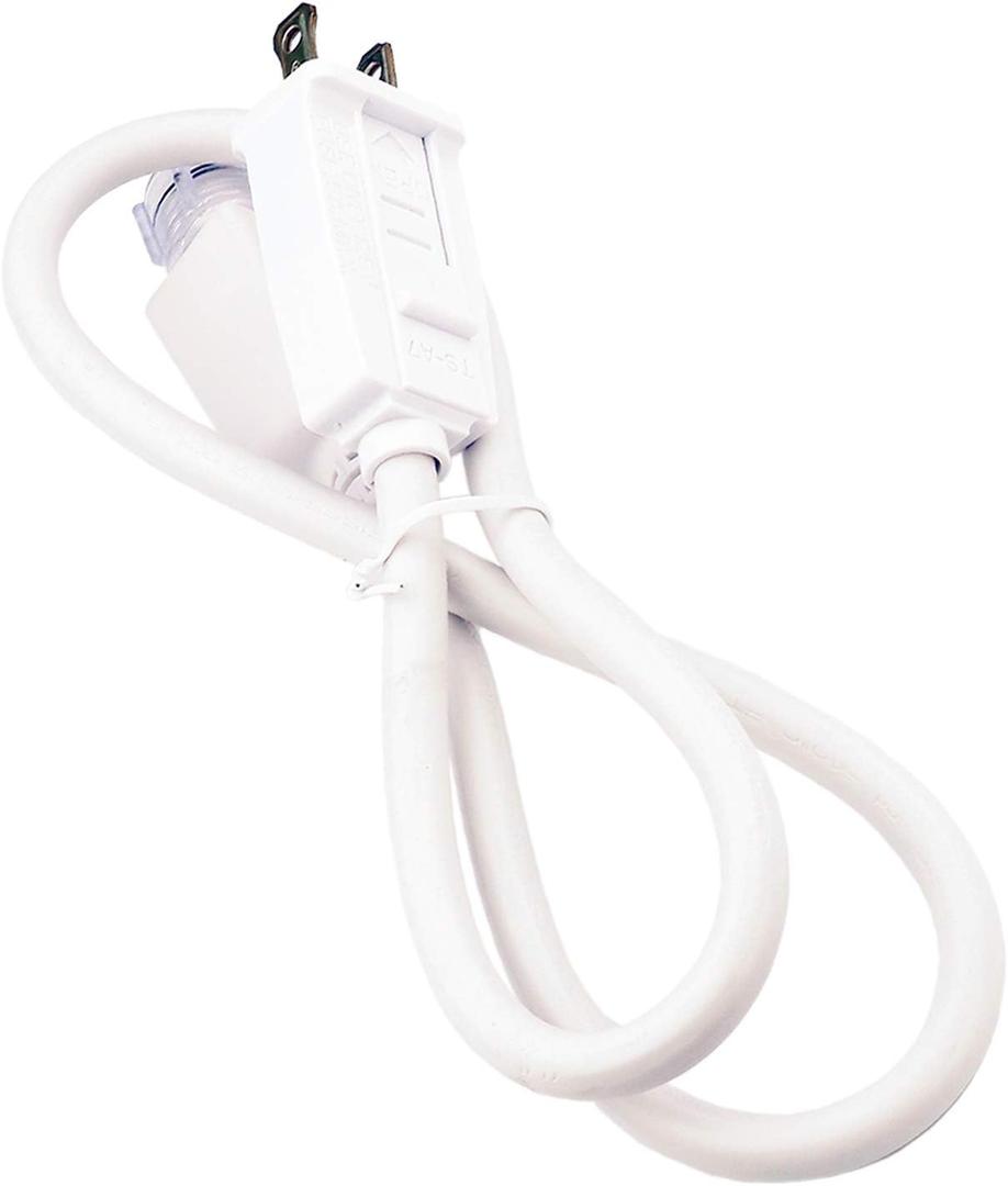 Power Cord for 120V 60Hz 0.06A Rope Lights Outdoor, Replacement Plug with Fuse