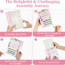 3D Puzzle Vase for Adults Kids, 120 Pcs Puzzle Book Vase for Flowers, Arts and Crafts for Kids 4-6, Adults, Girls, Cute Unique Vases for Book Shelf Decor, Books Lover Gifts(Little Women)