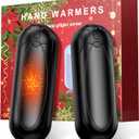 Hand Warmers Rechargeable 2 Pack, 2025 Upgraded Electric Portable Hand Warmers 7000mAh Electric Portable Pocket Heater with 3 Levels Warmth, Gift for Women Men