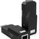 Pack of 2, Elalight HDMI Extender Over Cat5e/6/7, HDMI Adapter, No Delay, Plug & Play, 1080P Full HD Transmit Up to 394 Ft, HDCP1.2