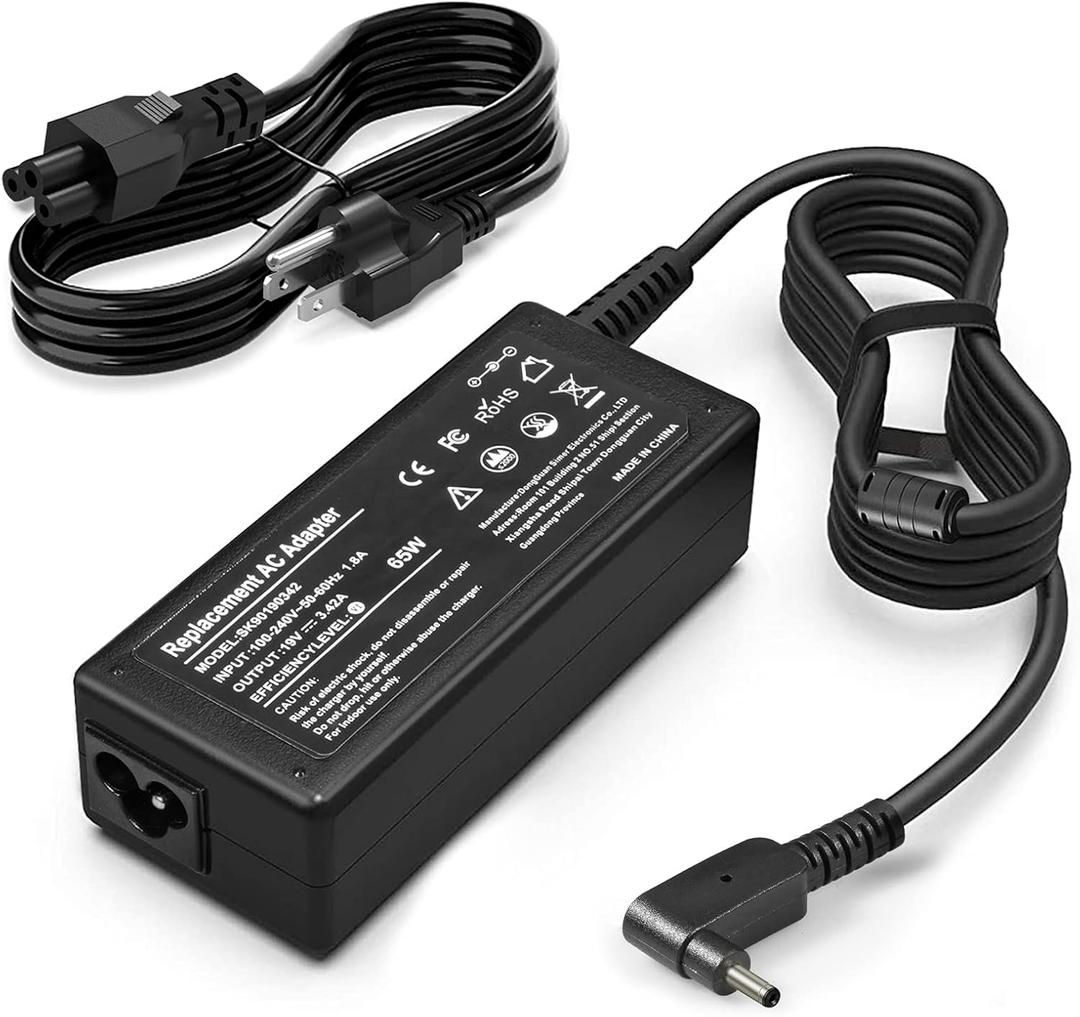 65W Adapter Charger for N20C5 N15Q9 N15Q8 N16P1 Acer Swift Spin 3 5 SP111-33 SP111-32N SF314-51 SF314-52 SF314-54 SF315 SP314-21 Acer Chromebook 11 R11 13 14 15 C720 C740 C810 Power Charging Cord