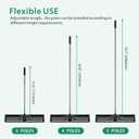 Lawn Leveling Rake 30"x10" with 78" Adjustable Stainless Steel Extened Handle,Heavy-Duty Leveling Tool for Garden, Yard & Landscaping