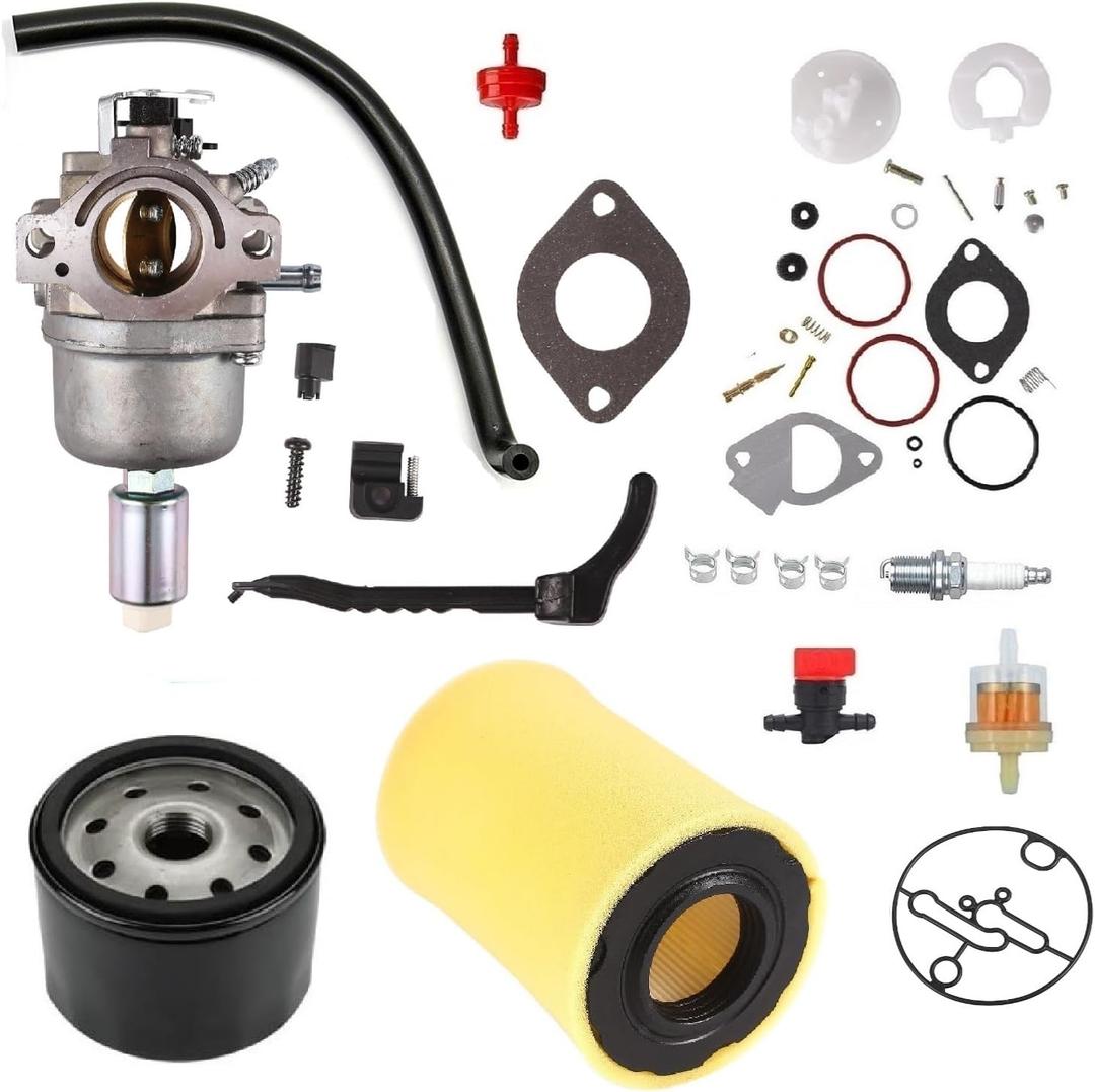 E100 D100 D105 D110 Carburetor Compatible with John Deere LA125 LA115 E110 Lawn Tractor w/ 17.5hp 19.5hp 21hp B&S Engine, with 796031 594201 591334 4243 5428K 590825 air filter