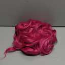 MAGQOO Hot Pink Wig for Women Girls Long Curly Wavy Pink Wigs Middle Part Heat Resistant Hight Density Synthetic Wigs