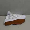 Mens Classic High Top Sneakers, Lace up High Top Canvas Shoes, Casual Shoes for Men(Full White.US10)