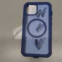 Magnetic for iPhone 13 Case, [Compatible with MagSafe][Military Grade Drop Protection][Heavy Duty Protection][Non-Slip][Shockproof] 2-Layer Durable Bumper Phone Case 6.1''-Deep Blue