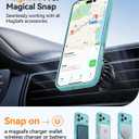 CANSHN Magnetic Compatible with iPhone 17 Pro Case, Upgraded [Full Camera Protection] [Compatible with Magsafe] [Translucent Matte] Shockproof Protective Phone Cover 6.3 Inch - Teal