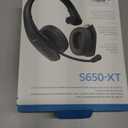 BlueParrott S650-XT Bluetooth Wireless Headphones 96% Noise Canceling Over Head Trucker Headset with Mic, 2-in-1 Convertible Stereo to Mono with ANC, IP54-Rated Protection, 36 hrs. Talk Time, Black