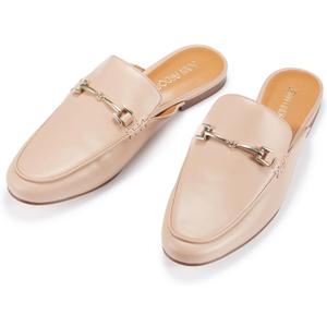 JENN ARDOR Mules for Women Flats Backless Loafers Shoes Slip On Slippers Pointed Toe Low Heel Work Slides Womens Mules Casual Shoes (6.5)