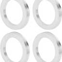 Car Wheel Hub Centric Rings OD 78.1mm to ID 56.6mm Wheels Center Shaft Shock Absorbing Hubrings Aluminium Alloy Silver Tone Durable
