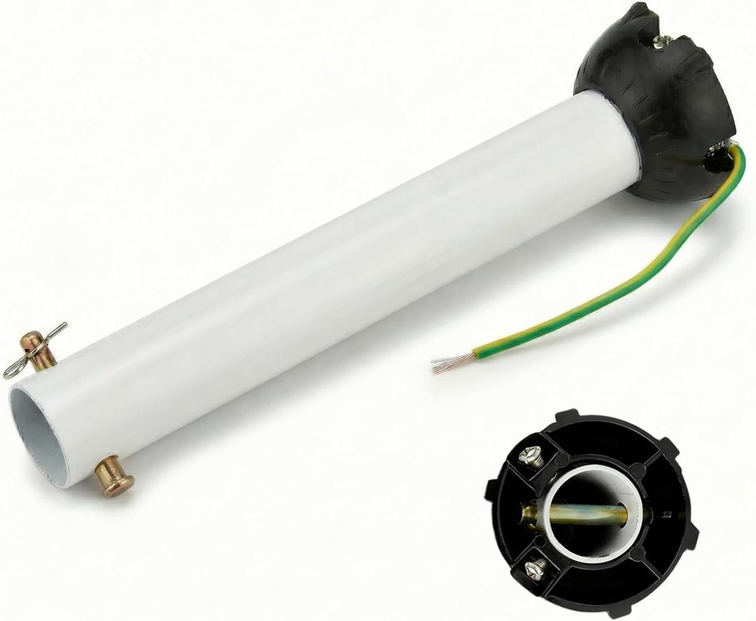 Ceiling Fan Extension Rod,Ceiling Fan Downrod with Ball Head,Downrod Extension for Fan, Outside Diameter, Boom Suitable for a Wide Range of (white, 12 Inch)