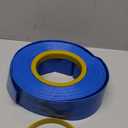 HOXHA 2'' x 50' Heavy Duty Swimming Pool Backwash Hose Pool Discharge Hose Backwash Hose for Pool Filter, Water Transfer, Weather and Burst Resistant Swimming Pool Drain Hose with Clamp