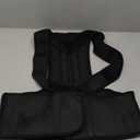 Aofit- B003  Unisex - Lumbar Support Plus Size Back Support Medical Double New Fully Adjustable Back Brace for Posture Correction and Back Pain Support (S(Length:36"), Black)
