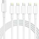 iPhone Charger 5 Pack 10FT USB C to Lightning Cable【Apple MFi Certified】iPhone Charger Fast Charging iphone lightning cable iphone charger cord for iPhone 14/13/12/12 Pro Max/11/Xs Max/XR/X, AirPods Pro