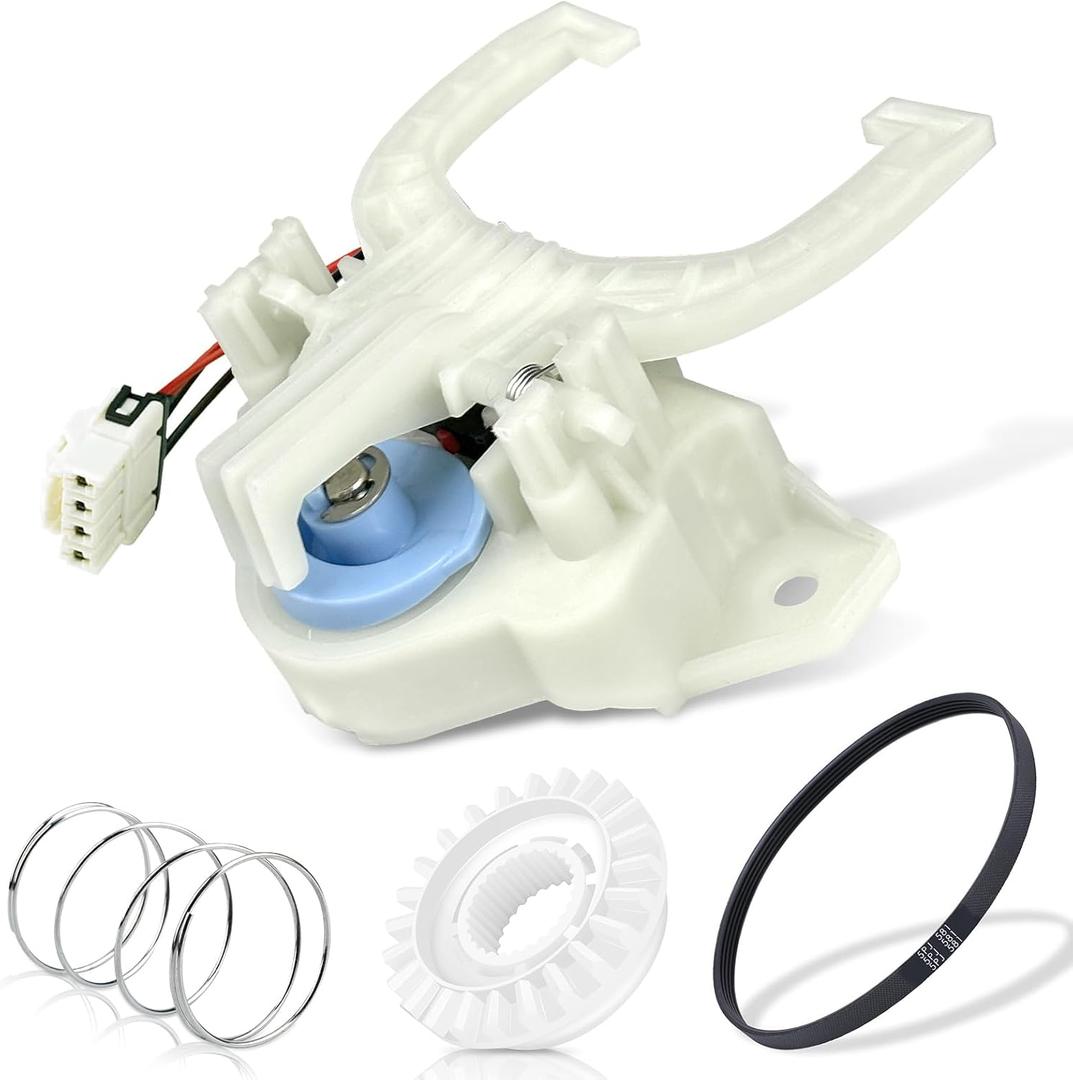 2025 New Upgraded WH03X30517 Washer Mode Shifter Actuator & WH01X27538 Washer Drive Belt & WH05X24185 Washing Machine Clutch & WH01X24434 Washer Spring for GE
