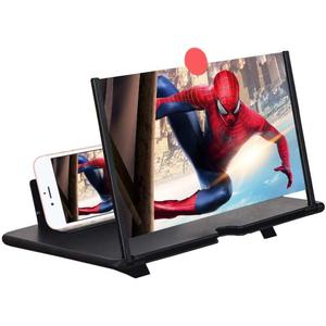 LAC 14'' Screen Magnifier for Cell Phone, Mobile Phone Magnifying Projector Screen Enlarger for Movies and Gaming, Foldable Stand with 3D HD Amplifier