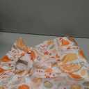 WILL BUDXEG Fall Pumpink Rustic Kitchen Round Fitted Table Cover Elastic Edge Circle Tablecloth for Outdoor Dining Party Holiday Fits Table up 40"-44" Diameter (Black16)